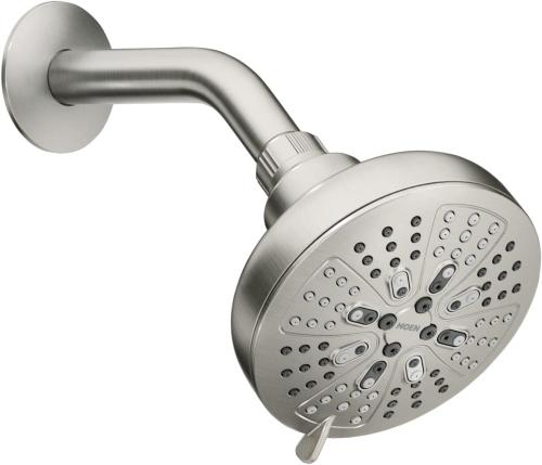 Moen Brushed Nickel Hydro Energetix Eight-Function Showerhead