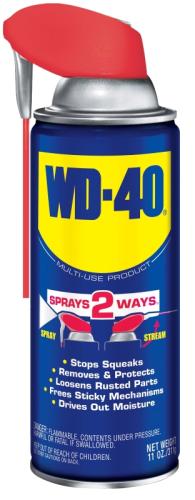 WD-40 SMART STRAW 490040 Lubricant, Multi-Purpose, Light Amber, 11 oz Aerosol Can, Liquid