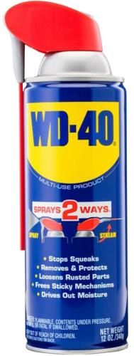 WD-40 SMART STRAW 490057 Multi-Purpose Lubricant, 12 oz Aerosol Can, Liquid