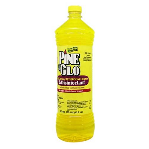 Pine Glo Lemon Kitchen & Bathroom Cleaner, Disinfectant, 40 oz