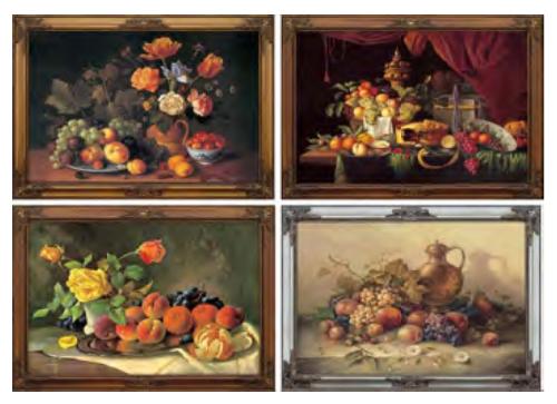 FRAMED FRUITS ART 28"x41"