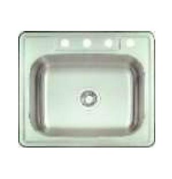 KITCHEN SINK 8" SINGLE BASIN INSERT SS 25"x22"x8"