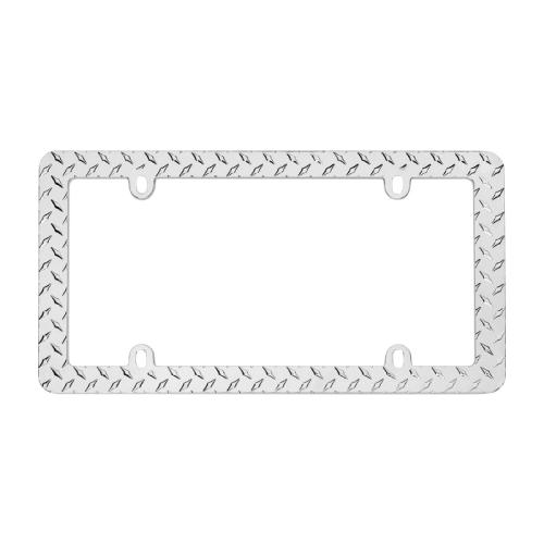 Chrome Diamond License Plate Frame