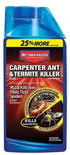 BioAdvanced 700310B Ant and Termite Killer, Liquid, Brush, Spray Application, Outdoor, 32 oz Bottle