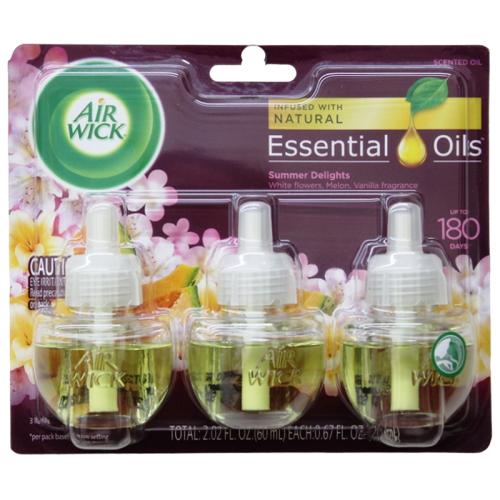 AIR FRESH AIRWICK OIL SUMMER DELIGHTS 3pk