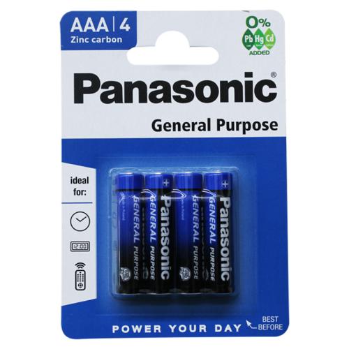 BATTERY PANASONIC AAA 4PK