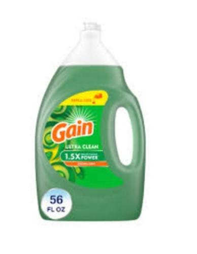 Gain Ultra Clean Original Scent Dishwashing Liquid, 56 fl oz
