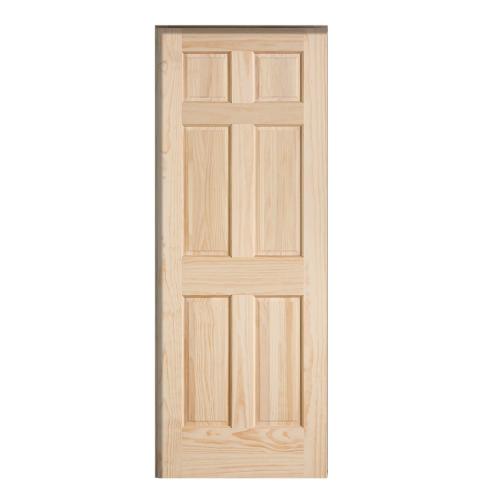 DOOR 30" 2/6X6/8 PINE 6 PANEL SLAB