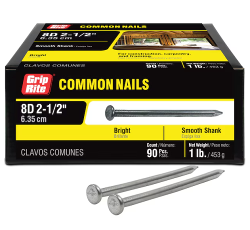 8D COMMON NAIL 2 1/2" 1LBS