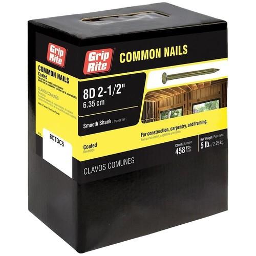 8D COMMON NAIL 2 1/2" 5LBS