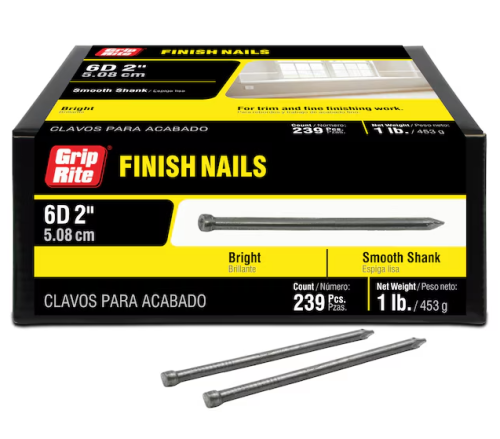 6D 2" FINISH NAIL 1LB