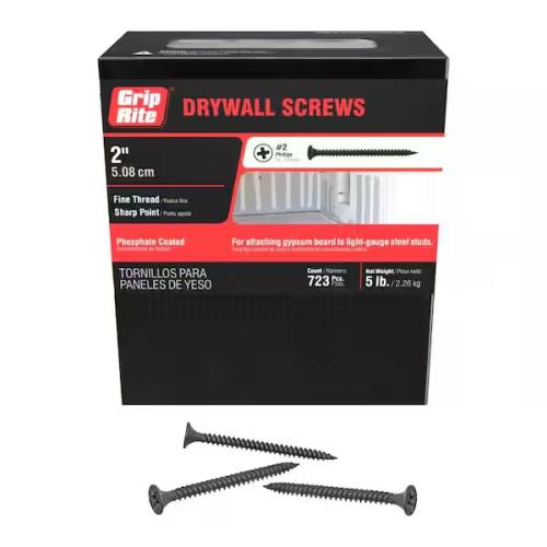 6X2" PH DRYWALL SCREW 5LBS