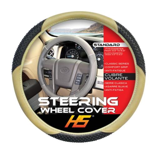 Steering Wheel Cover, Light Brown, Massage Grip