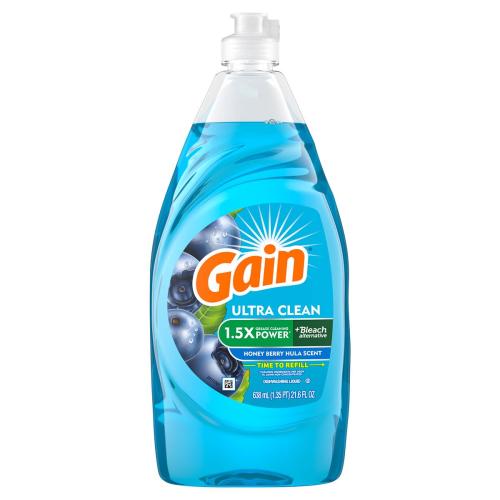 Dishwashing Liquid Gain Honey Berry, 21.6oz