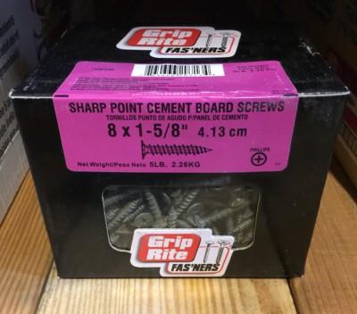 8X1 5/8" CEMENT BOARD SCREW 5LBS