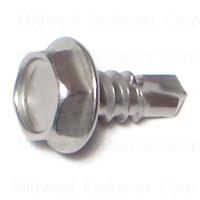 HEX HEAD SELF-DRILLING SCREWS 10 X 1/2 STAINLESS