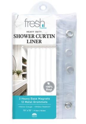 SHOWER LINER CLEAR PVC