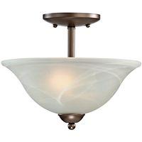 FIXTURE CEIL 2LT SEMI-FLUSH VB