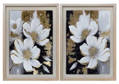 FRAMED ART SPRINGING UPWARDS MATTED SHADOW BOX 16.5"X20.5"