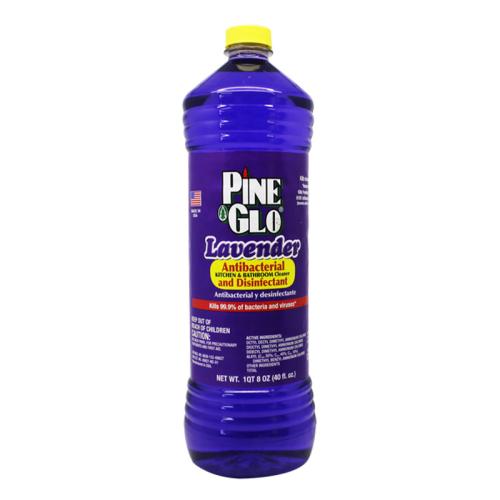 Pine Glo Lavender Antibacterial Kitchen & Bath Cleaner, Disinfectant, 40 oz