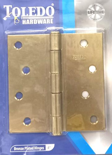 HINGE 4" POLISH BRASS