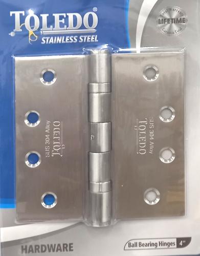 HINGE 4" STAINLESS STEEL