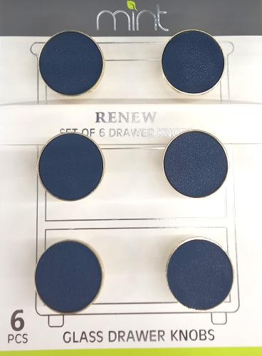 KNOB PULL HANDLE NAVY 6PC 30MM