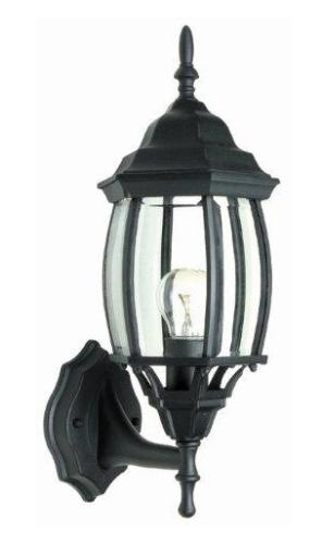 WALL LIGHT FIXTURE OUTDOOR LAMP BLACK