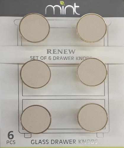 KNOB PULL HANDLE PEARL 6PC 30MM