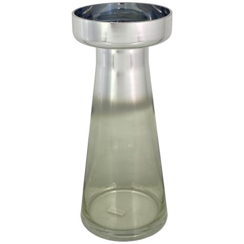 VASE GLASS 13X13X30.5CM