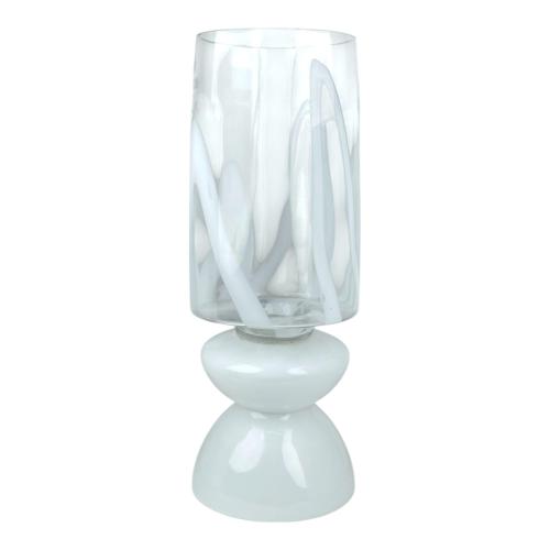 VASE GLASS WHITE