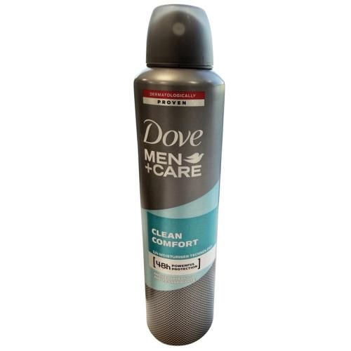 Dove Mens Clean Comfort Antiperspirant, 250 ml