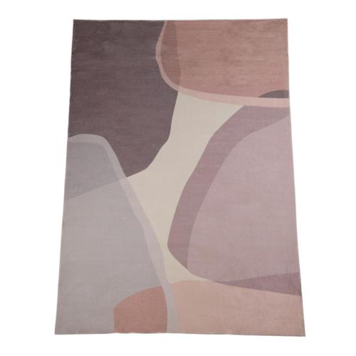 RUG FAUX CASHMERE BROWN MULTI