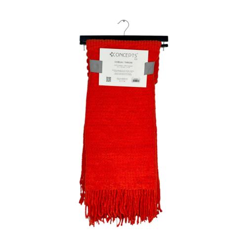 Red Knitted Throw Blanket, 127 X 152 CM