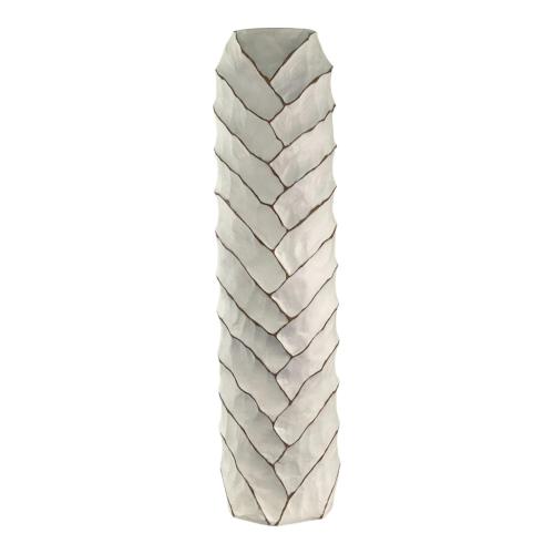 VASE WHITE BOHEMIAN