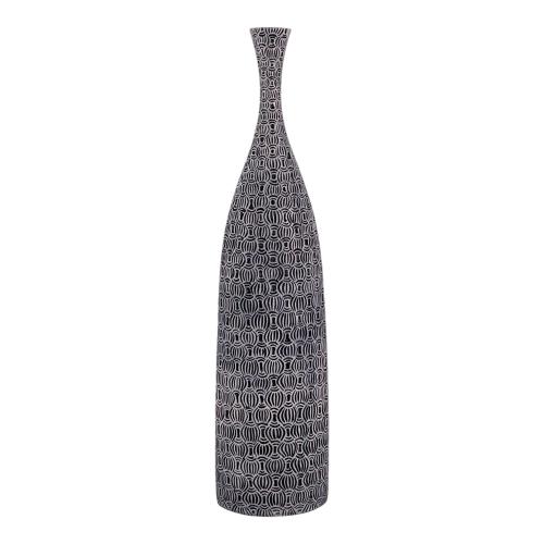 VASE BLUE TALL BOHEMIAN