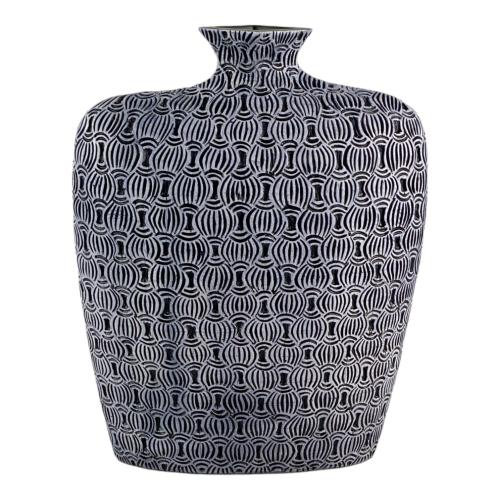 VASE BLUE LG BOHEMIAN