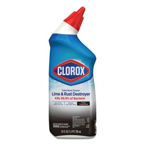 Clorox Toilet Bowl Cleaner Lime & Rust Destroyer, 24 Fl Oz