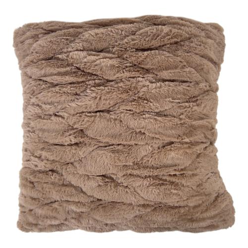 PILLOW BROWN ROUCHING