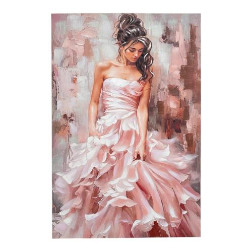 CANVAS PICTURE LADY IN PINK