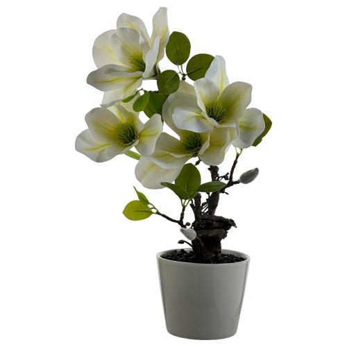 ARTIFICIAL FLOWER MAGNOLIA IN POT