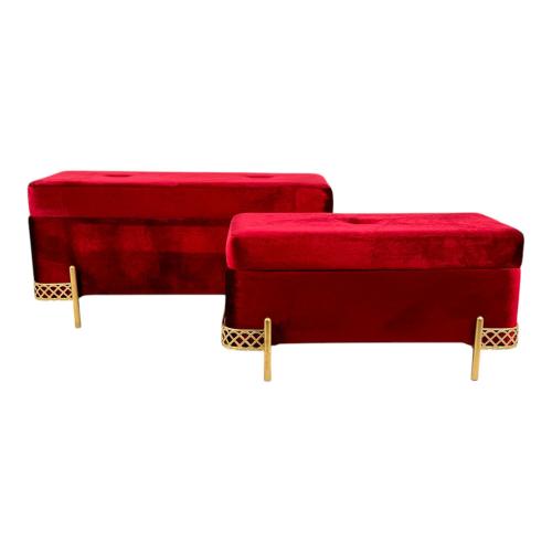 Red Storage Bench