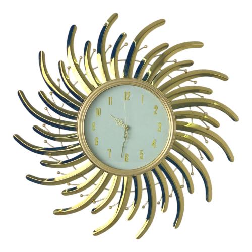 CLOCK WALL METAL GOLD