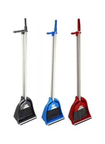 Soft Grip Broom Set & Dustpan