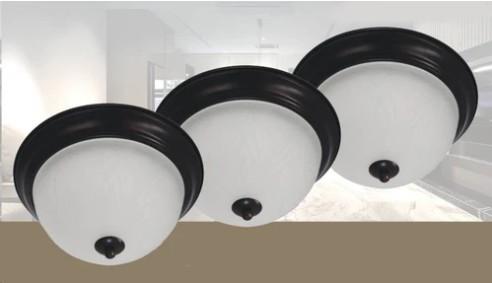 CEILING FLUSHMOUNT LIGHT 11" TRIPACK E27*2