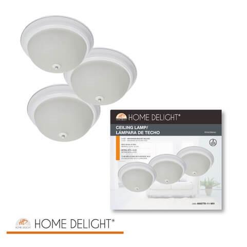 CEILING FLUSHMOUNT LIGHT 11" TRIPACK E27*2