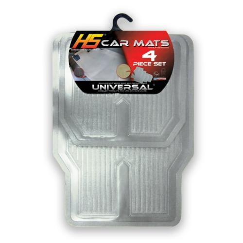 4-Piece Clear Vinyl Car Floor Mat Set