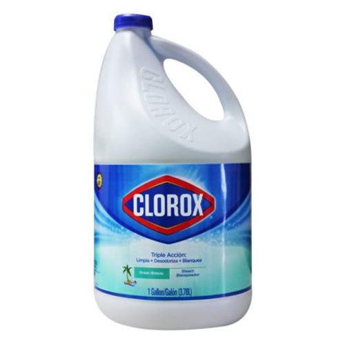 Clorox Ocean Breeze Scent Liquid Bleach, 128 oz