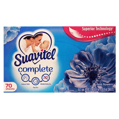 Suavitel Dryer Sheets – Field Flower Scent (70 ct)