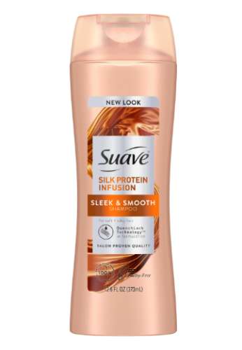 Suave Silk Protein Shampoo, 12.6 oz.
